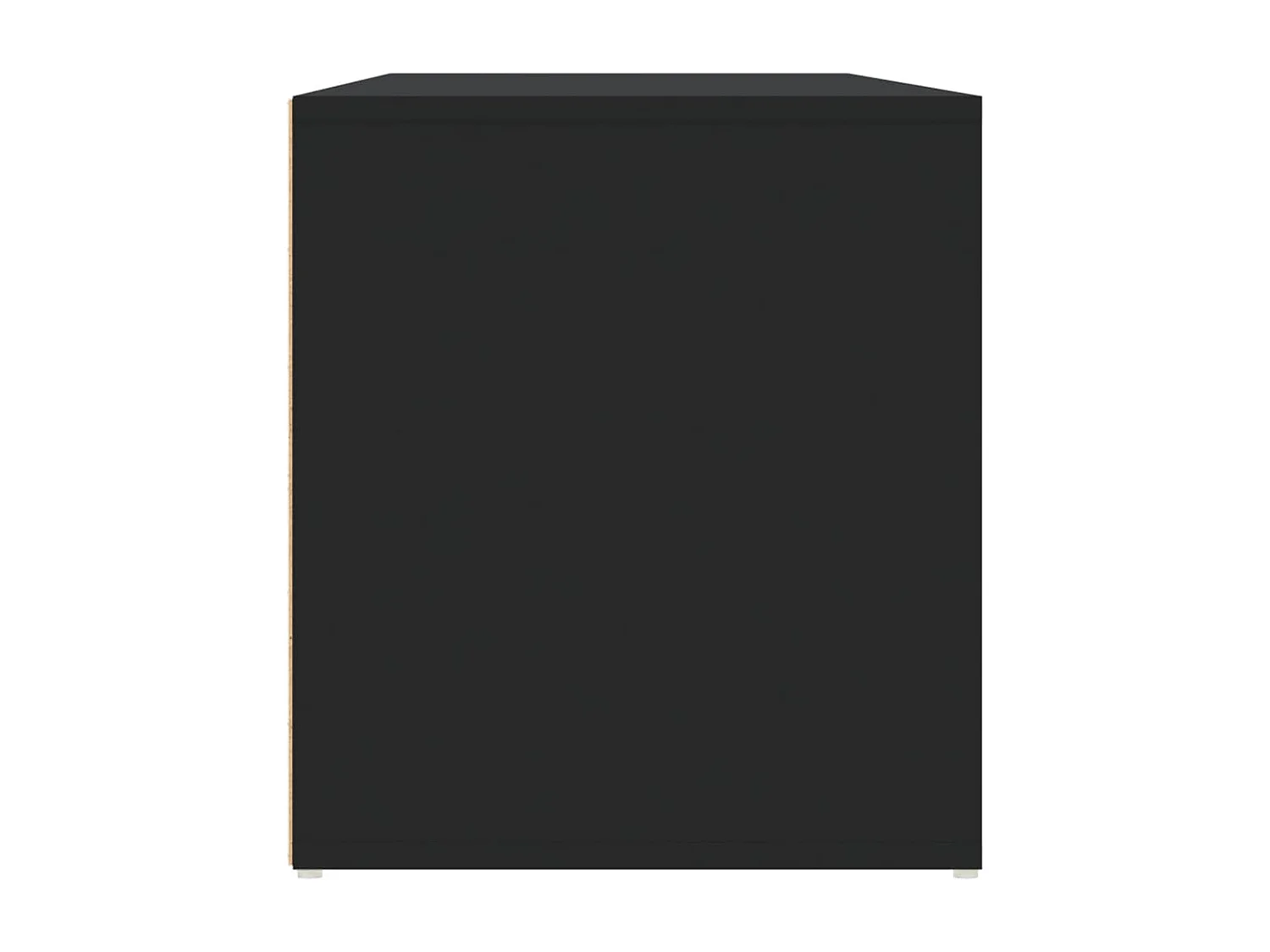 Armario esquinero negro 160x40x45 cm de madera contrachapada