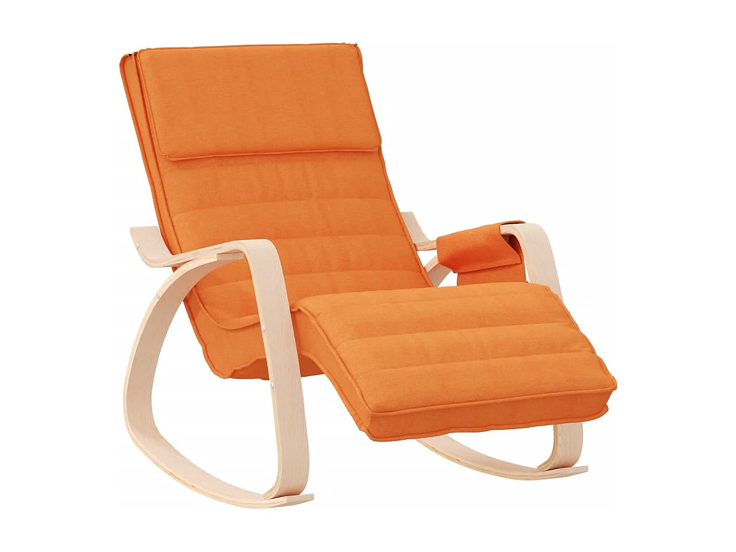 Chaise à bascule Jaune foncé Tissu