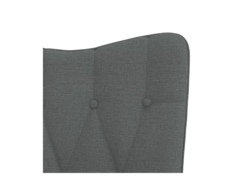 Chaise à bascule Gris foncé Tissu