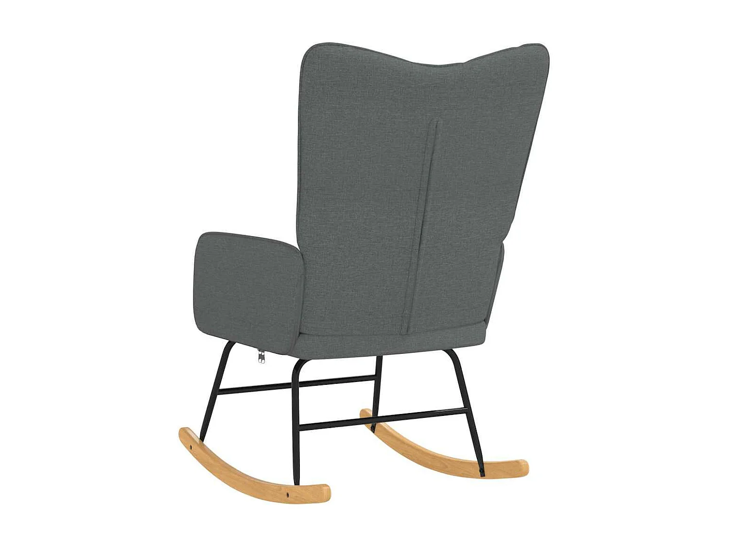 Chaise à bascule Gris foncé Tissu