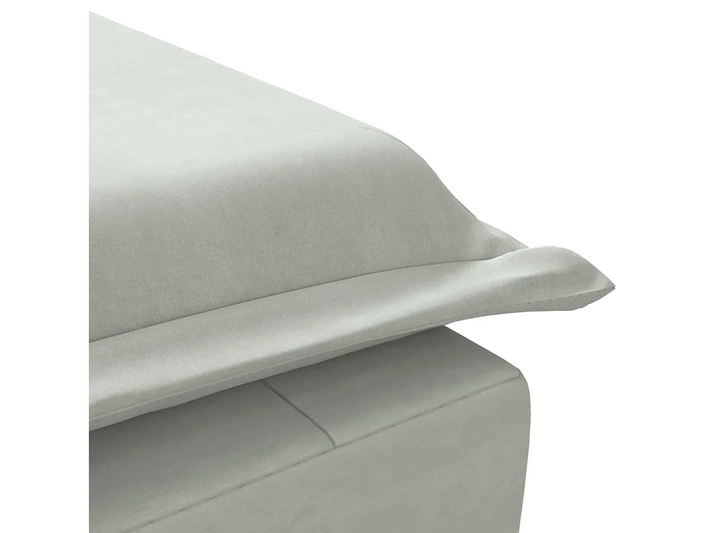 Sillón de masaje con cabezal de terciopelo gris claro