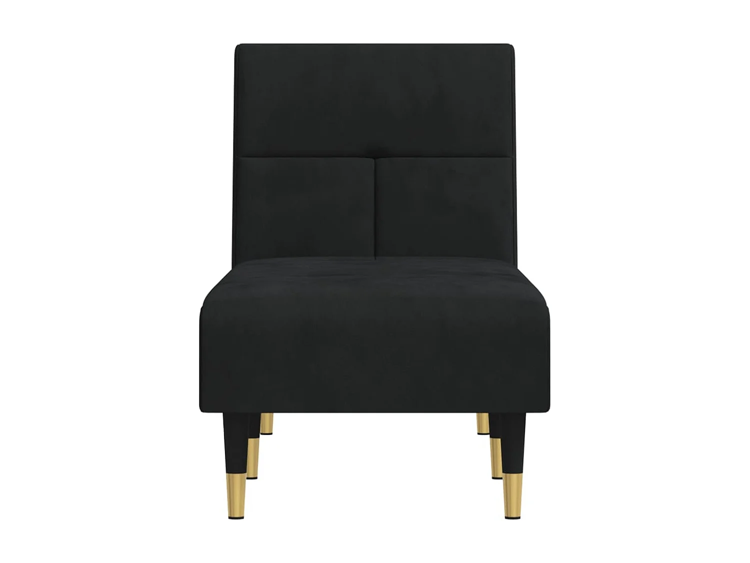 Poltrona lounge in velluto nero