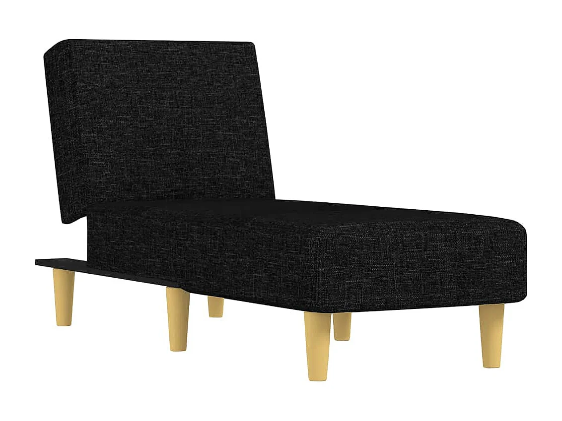 Poltrona lounge in tessuto nero