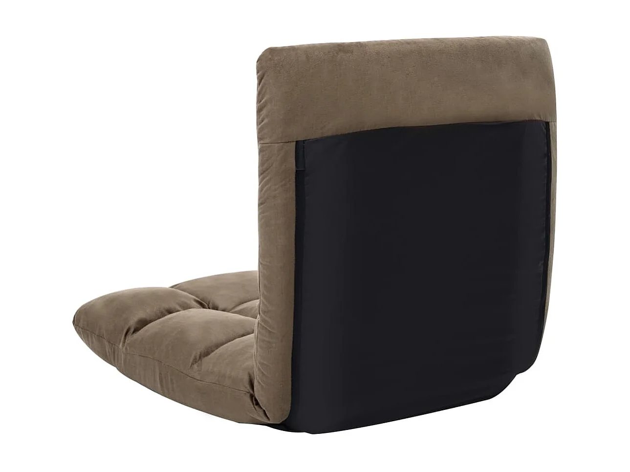Silla de suelo plegable Microfibra Taupe