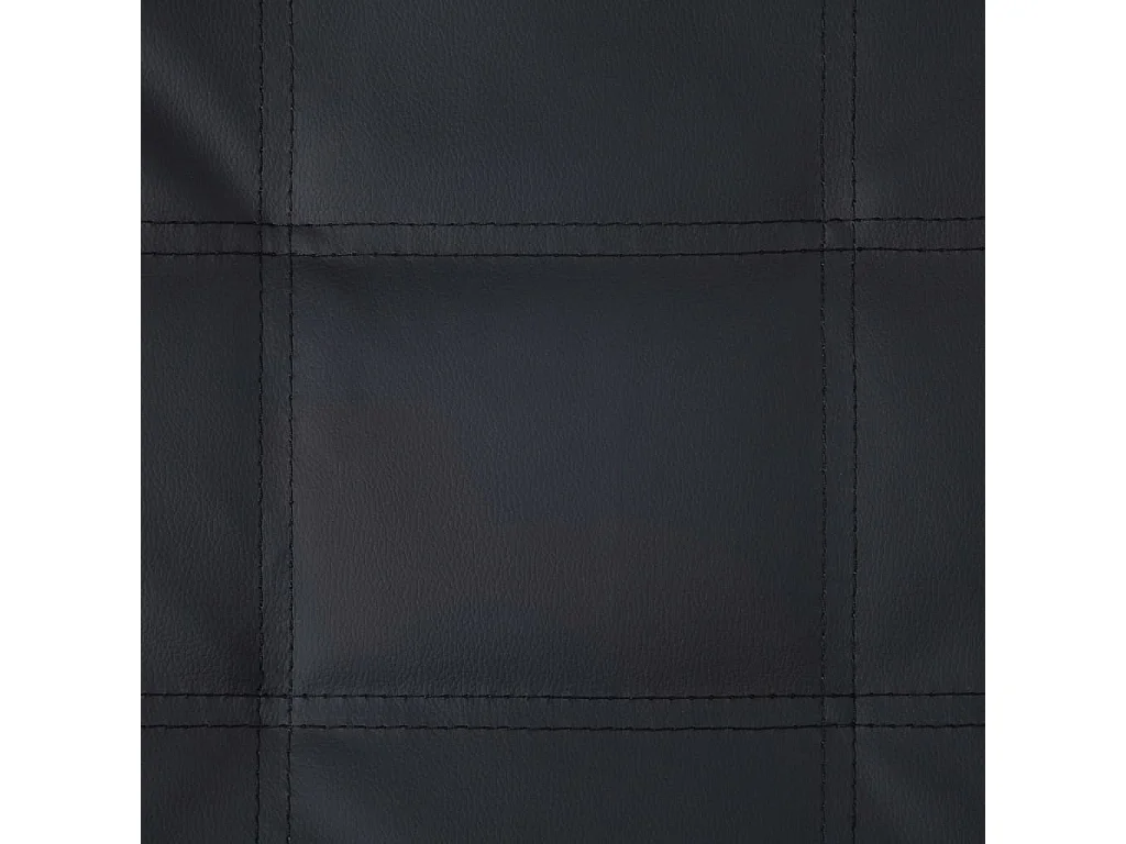 Massageliegestuhl mit Kissen, schwarzes Kunstleder