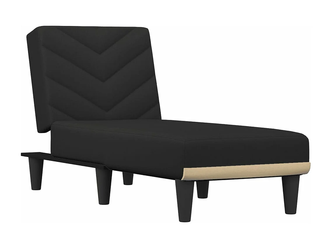 Poltrona lounge in tessuto nero