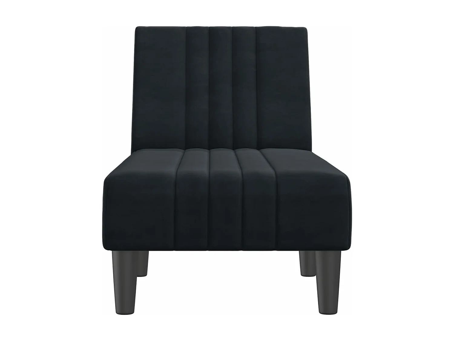 Poltrona de veludo preto