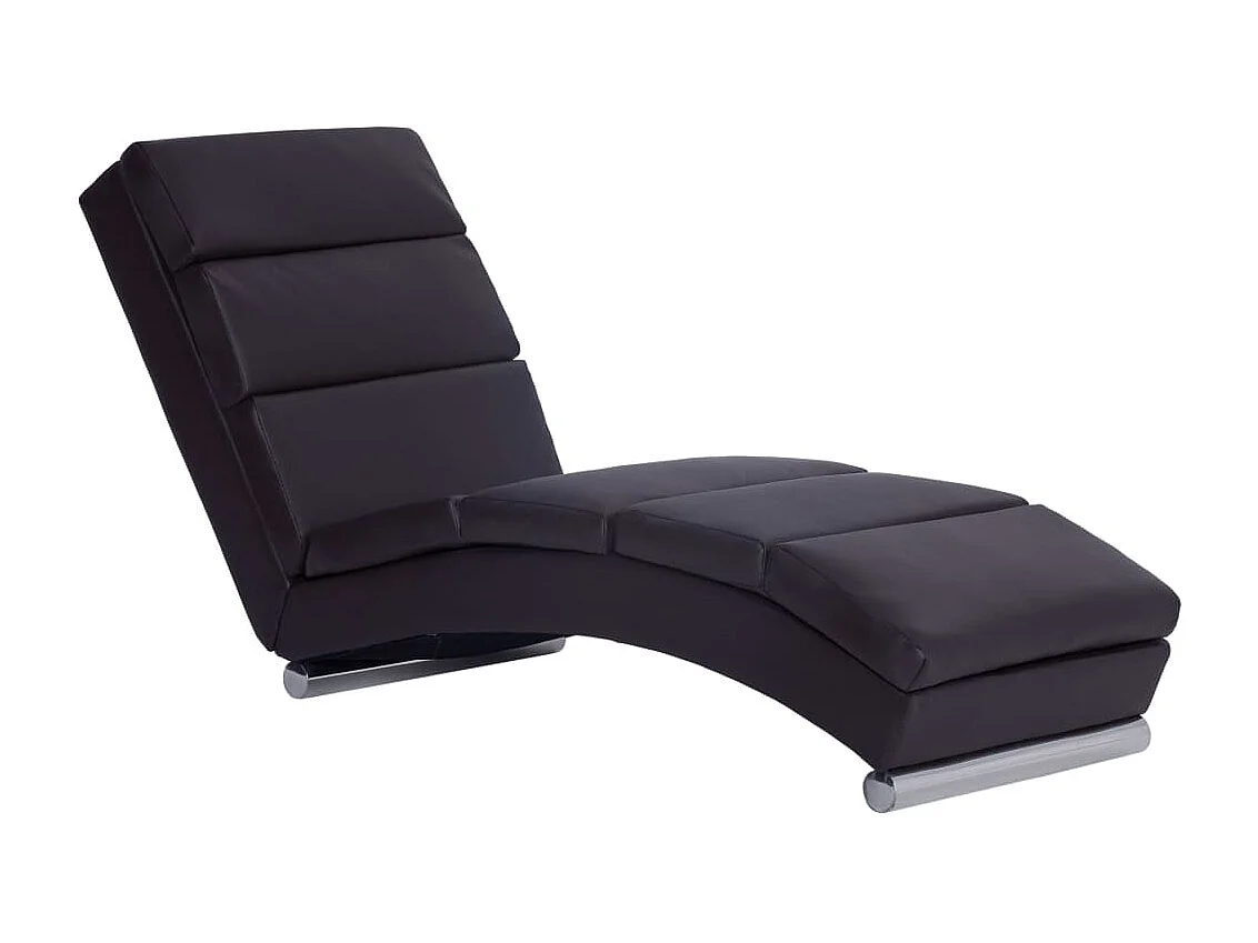 Chaise longue Marron Similicuir