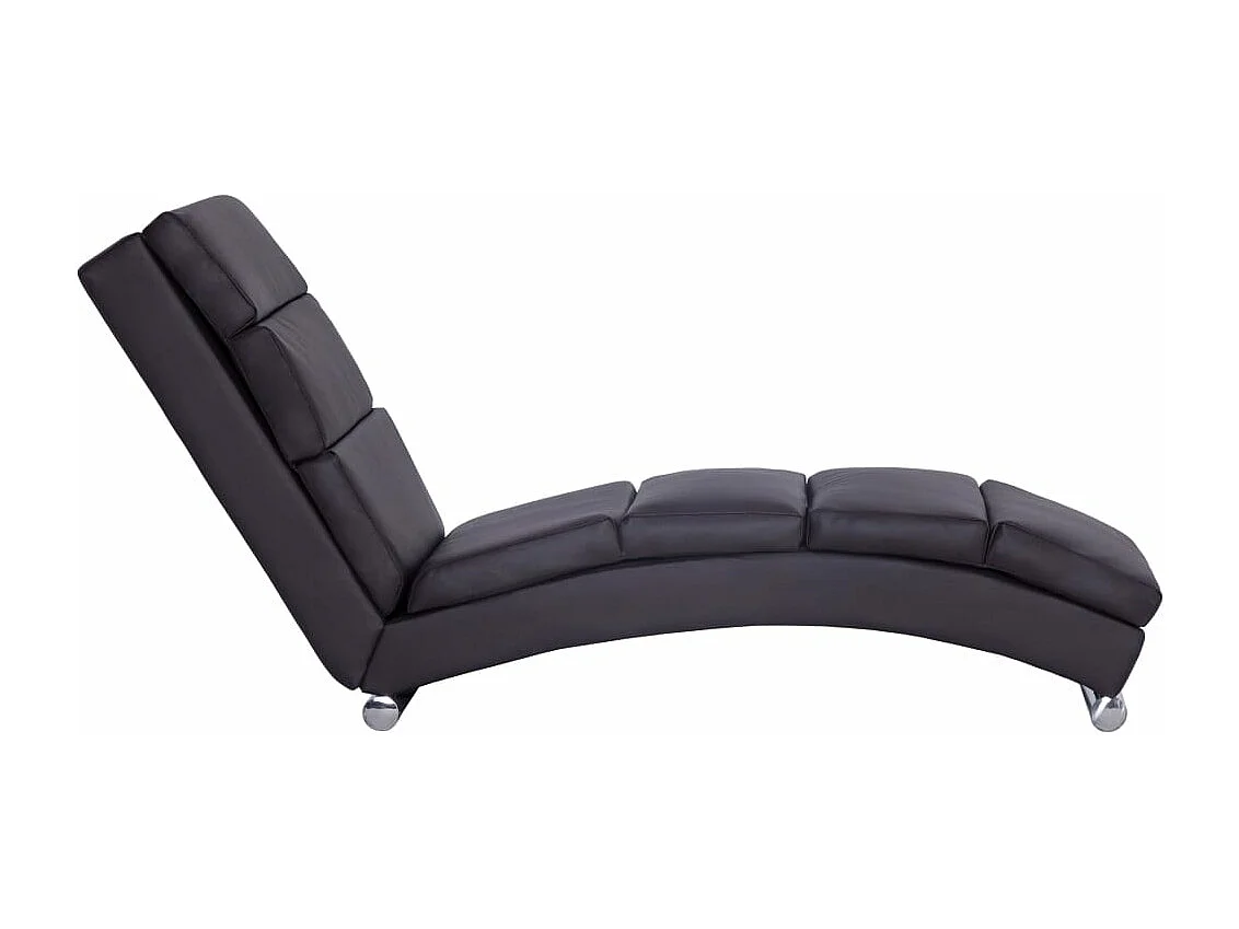 Chaise longue Marron Similicuir