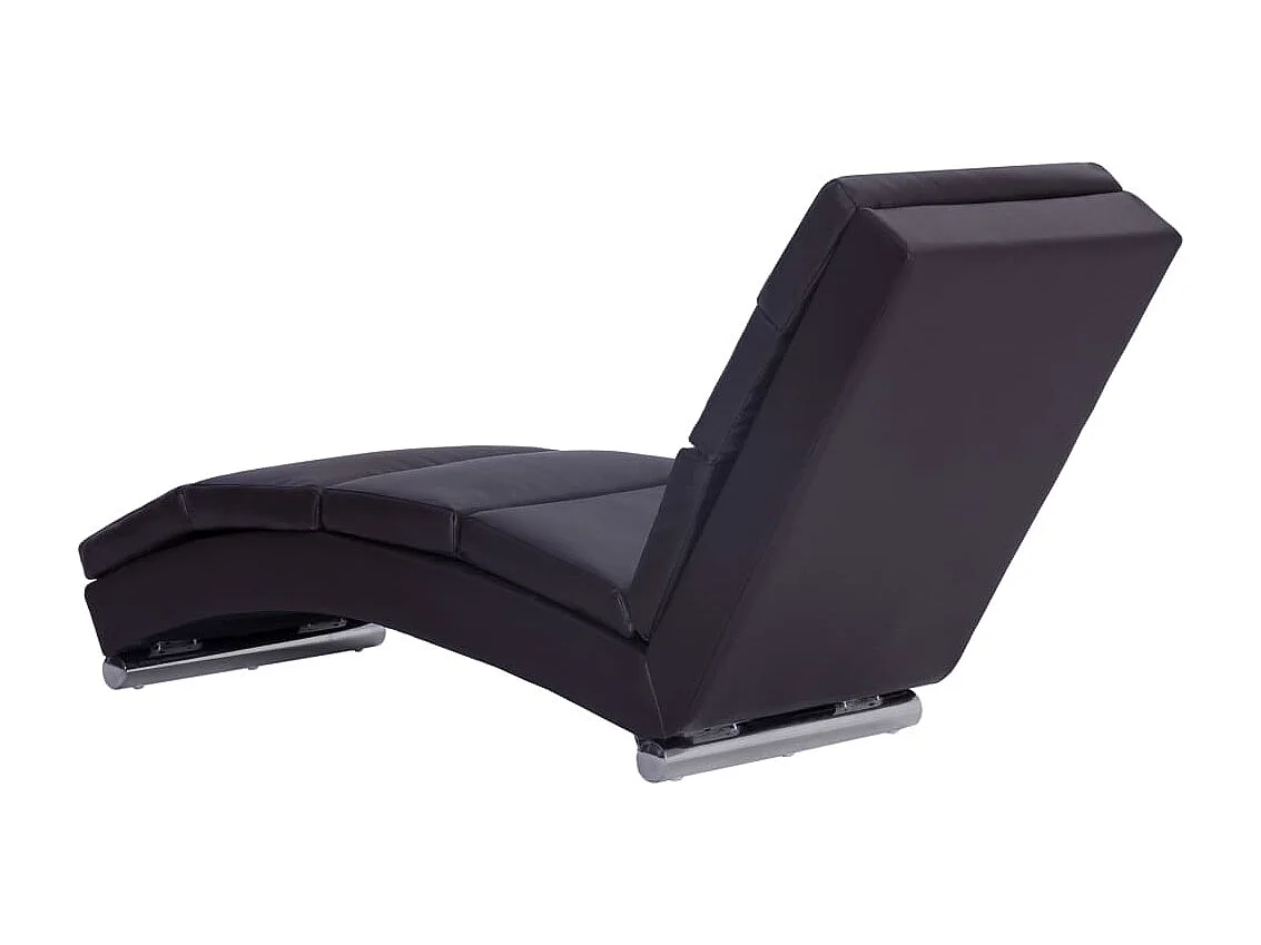 Chaise longue Marron Similicuir