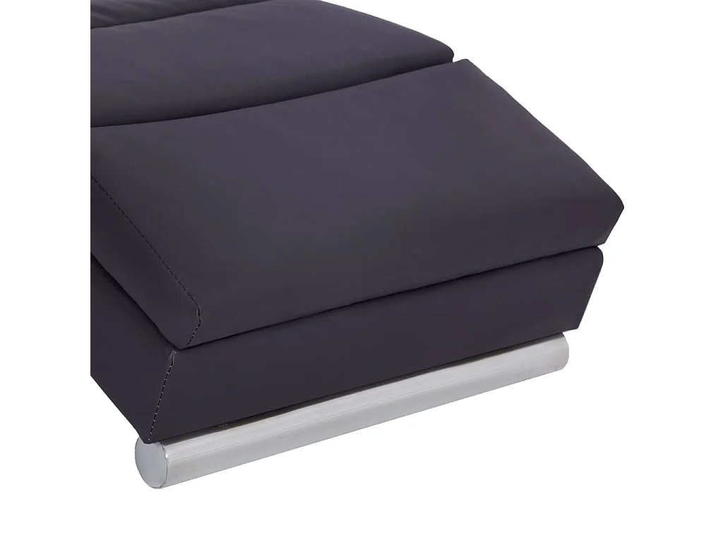 Chaise longue Marron Similicuir