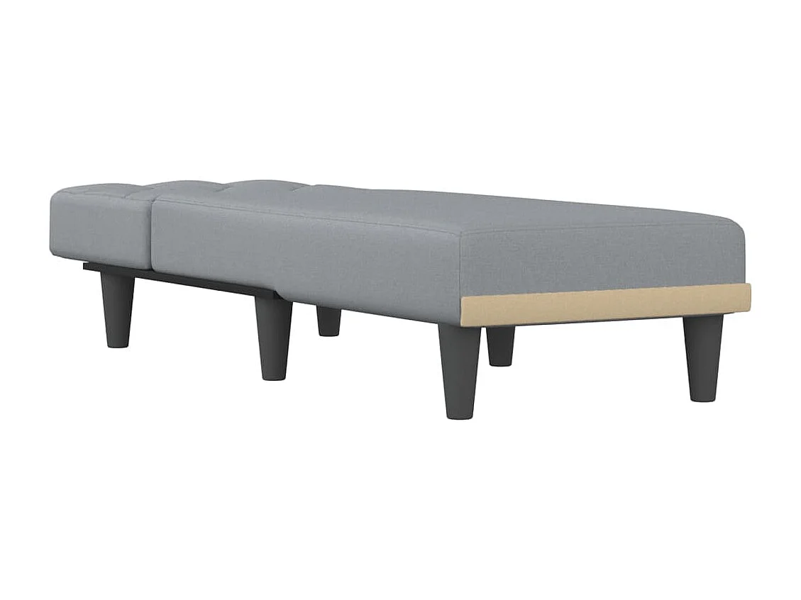 Poltrona lounge in tessuto grigio chiaro