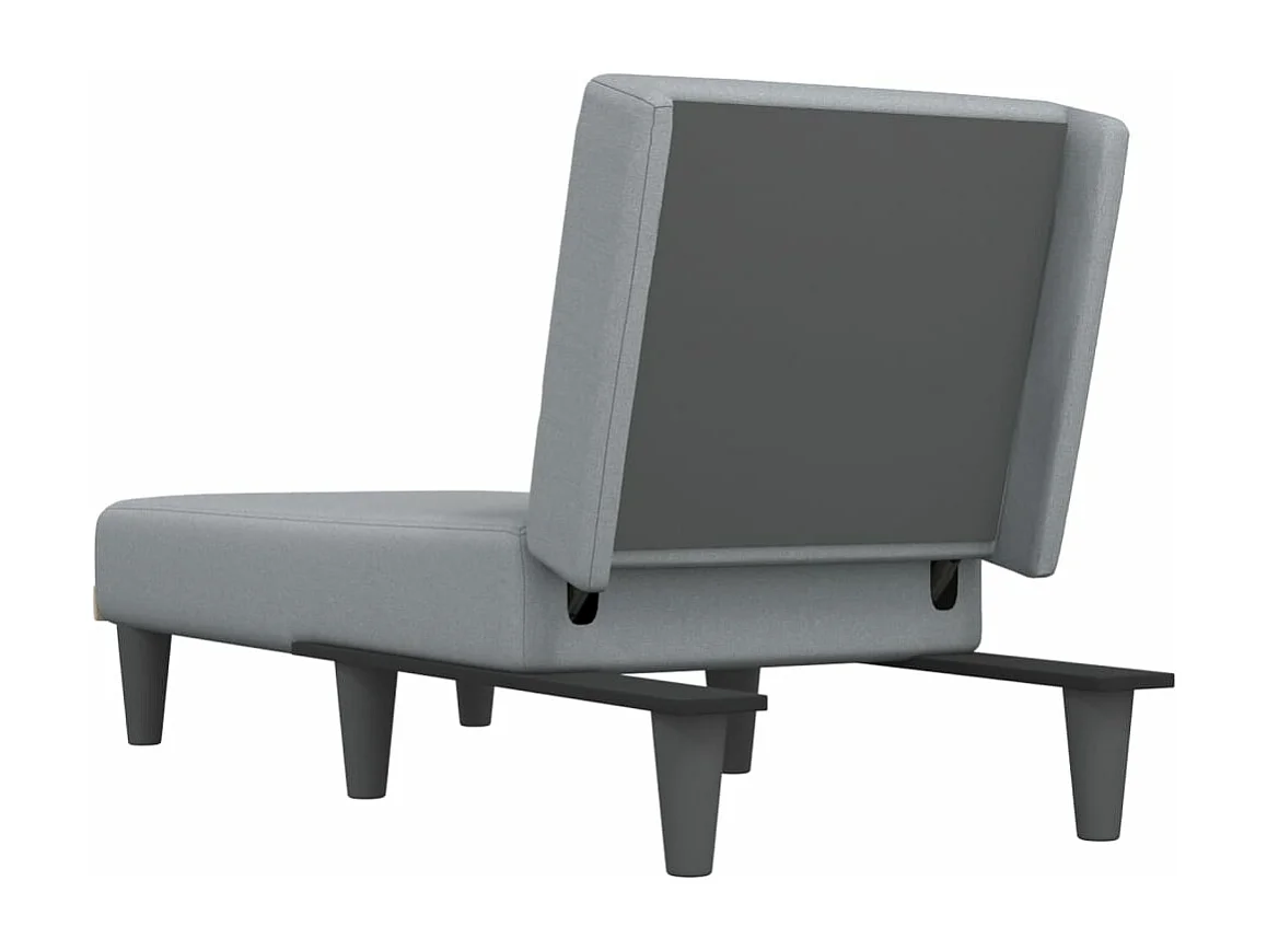 Poltrona lounge in tessuto grigio chiaro