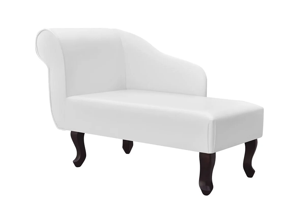 Chaise longue Blanc Similicuir