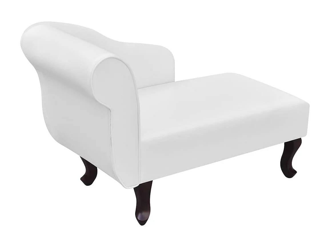 Chaise longue Blanc Similicuir
