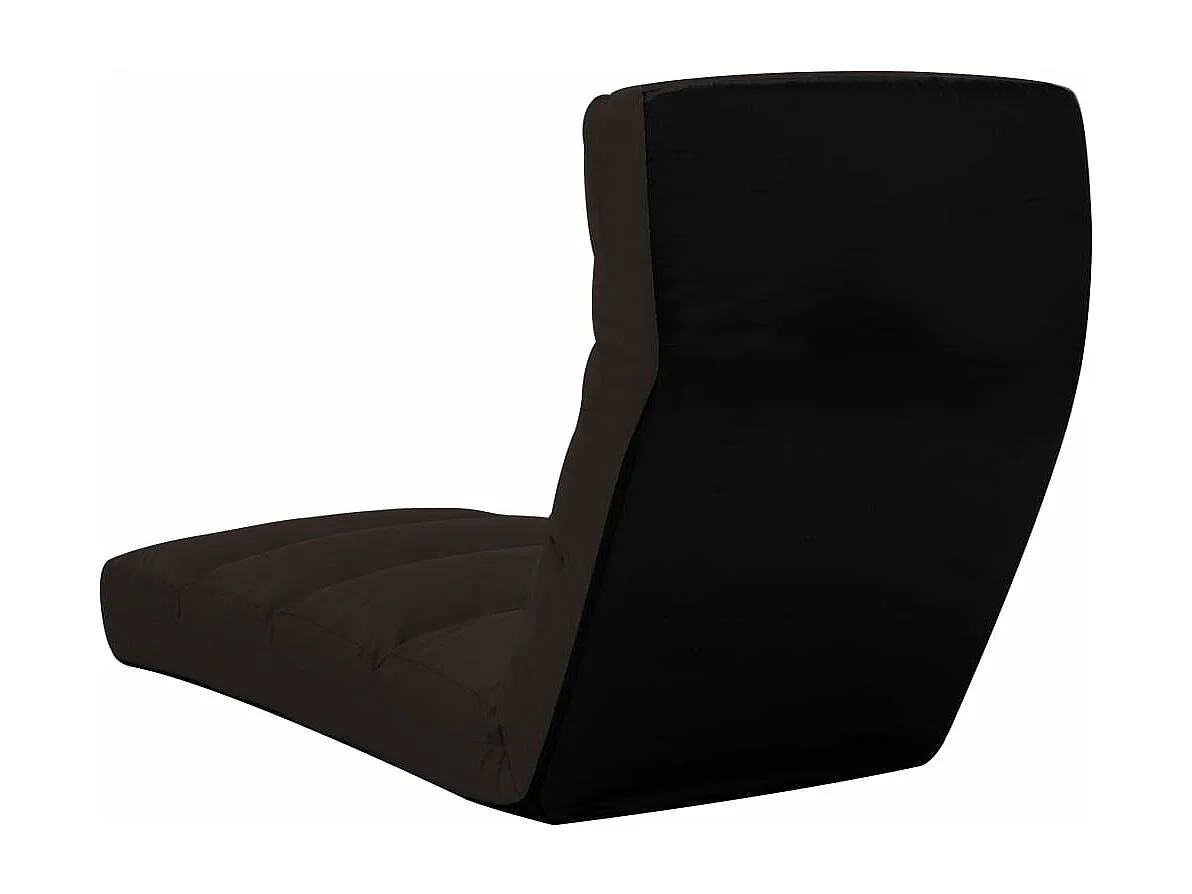 Chaise pliable de sol Marron Similicuir