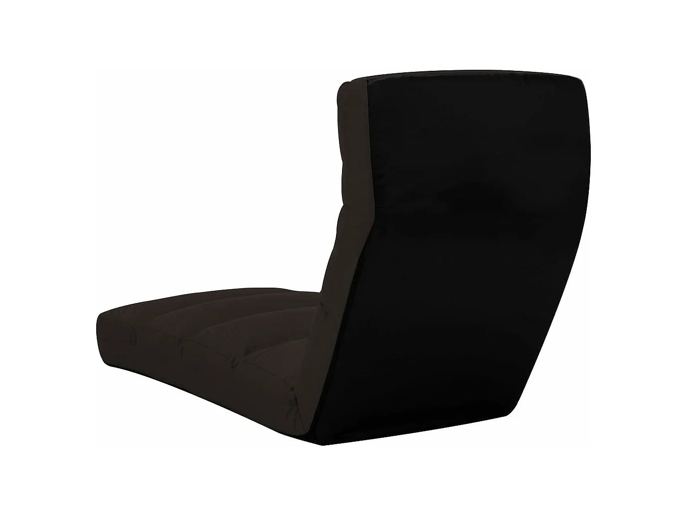 Chaise pliable de sol Marron Similicuir