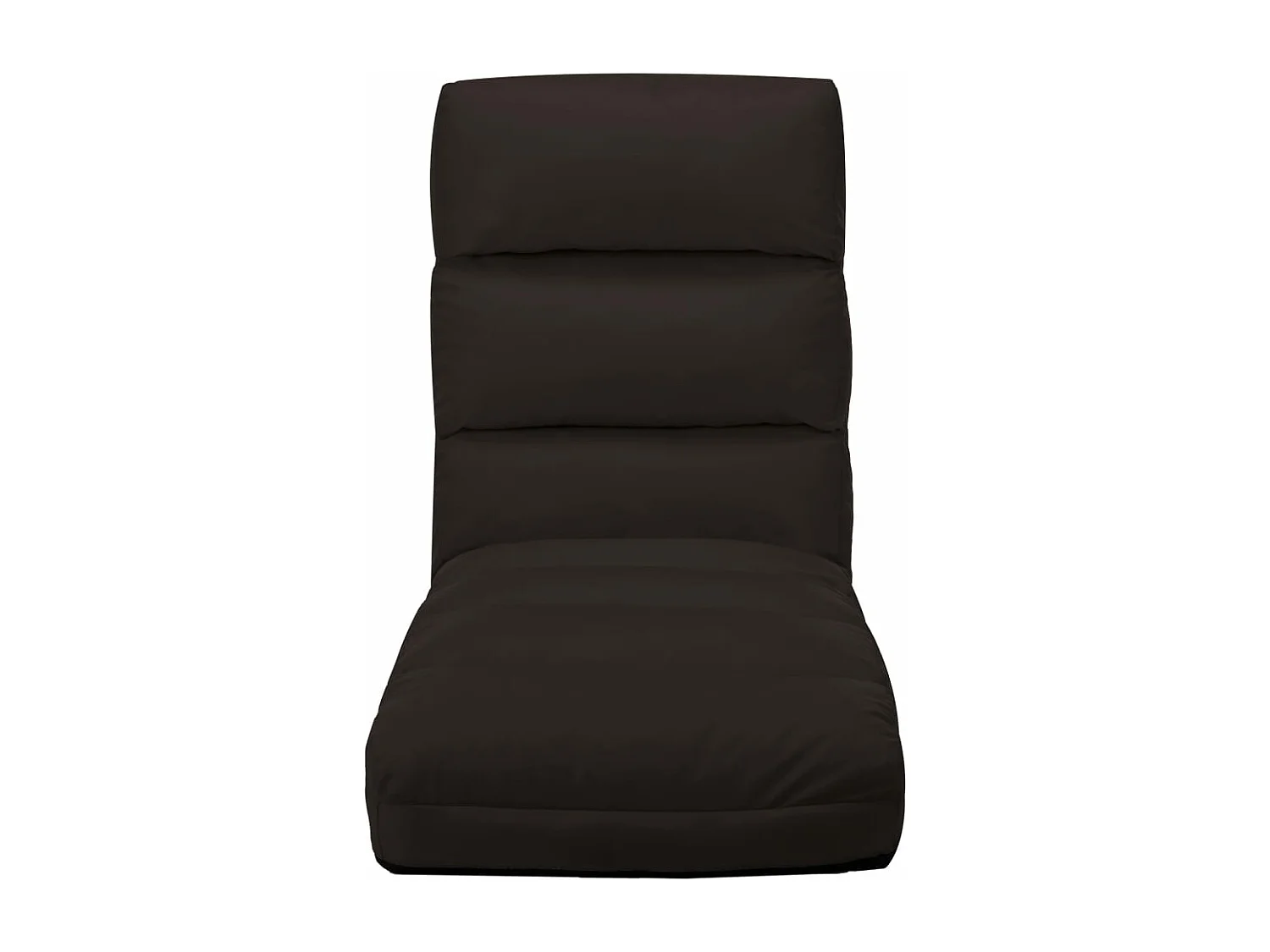 Chaise pliable de sol Marron Similicuir