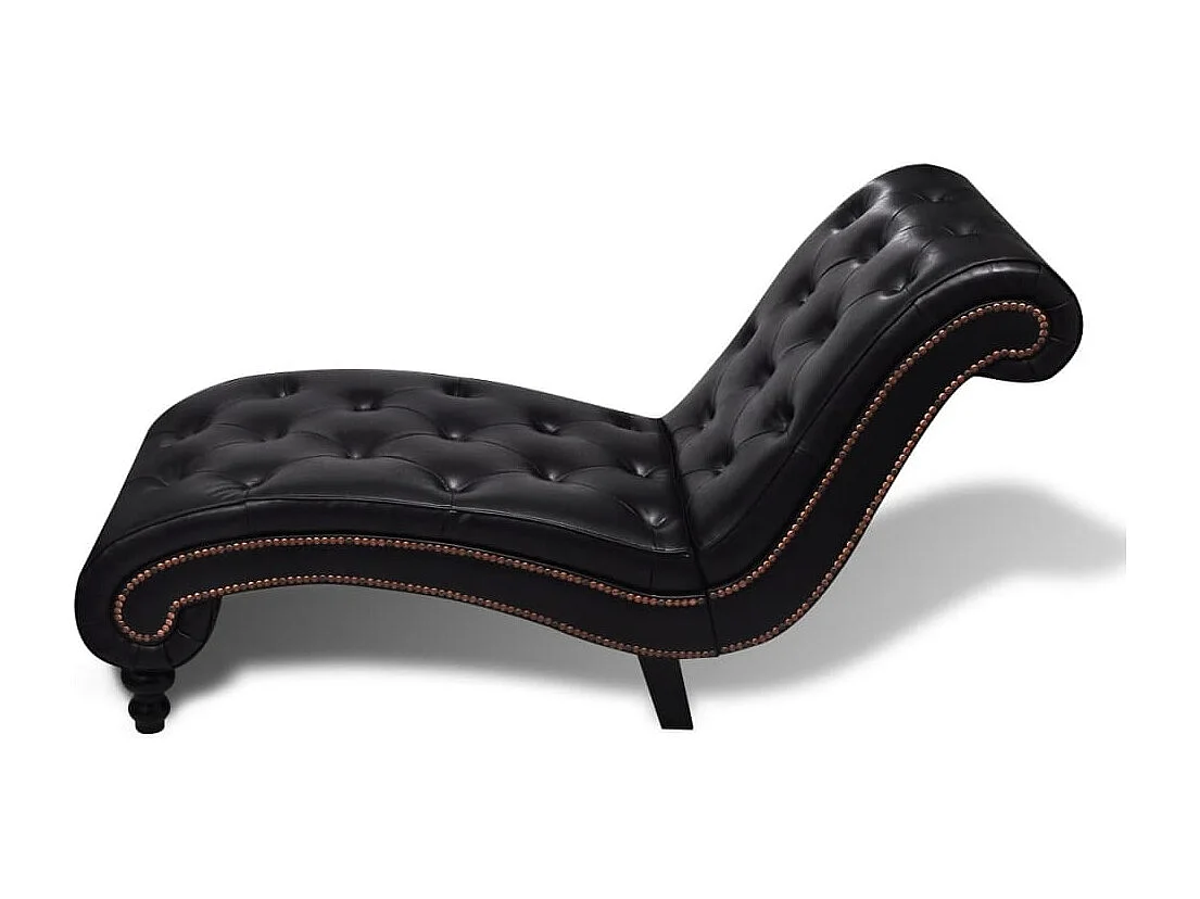 Chaise longue Marron Similicuir