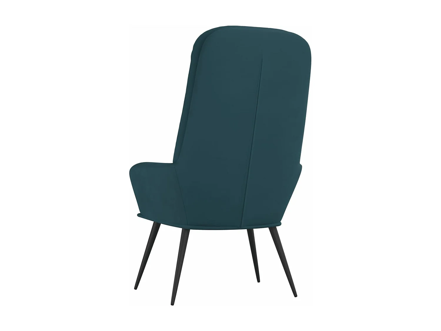 Relaxstoel fluweel blauw