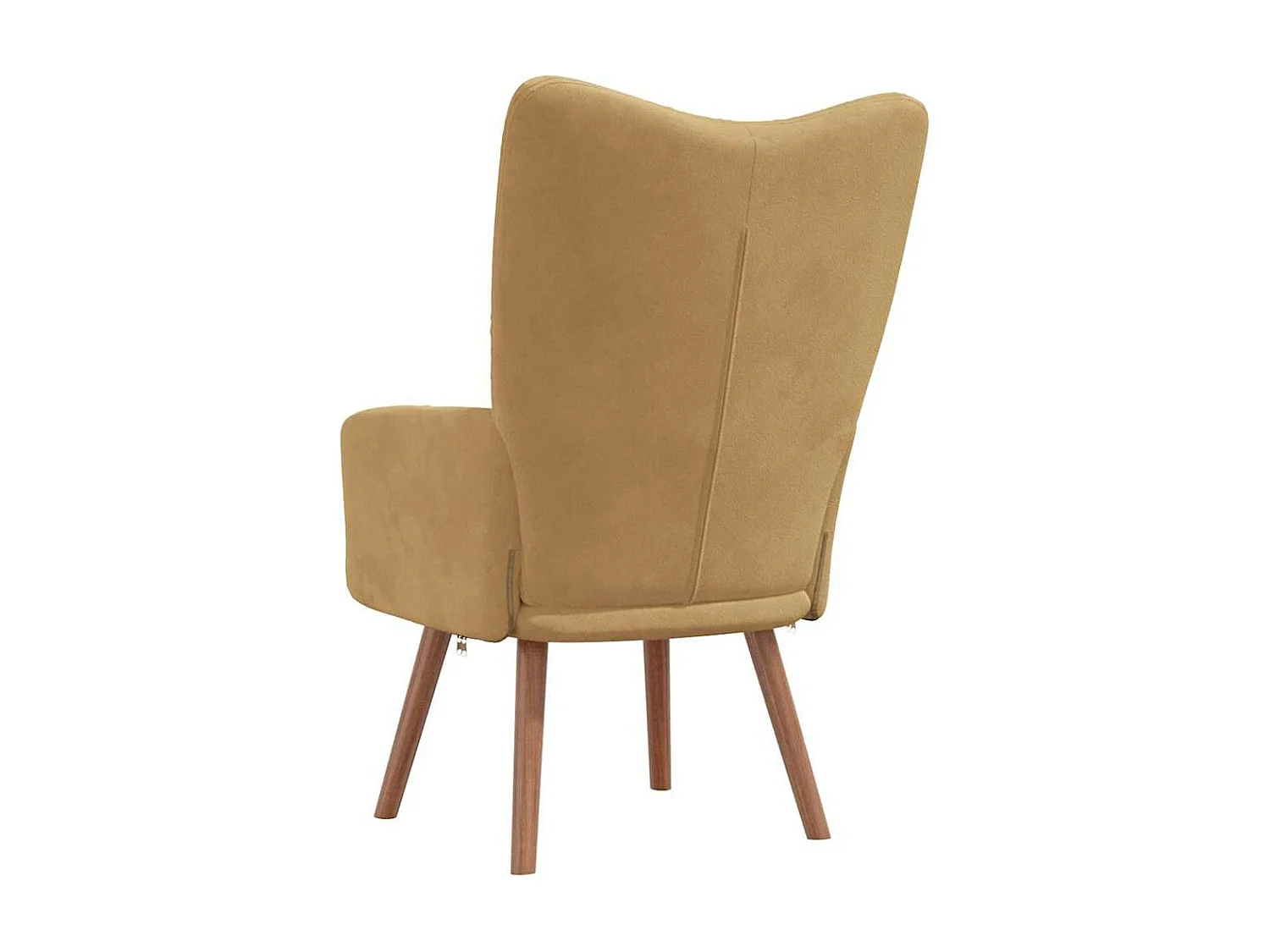 Sillón de relax de terciopelo marrón