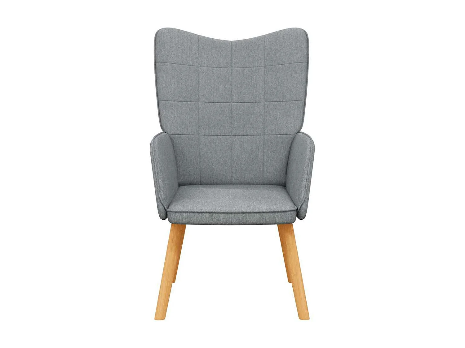 Cadeira de descanso tecido cinzento-claro