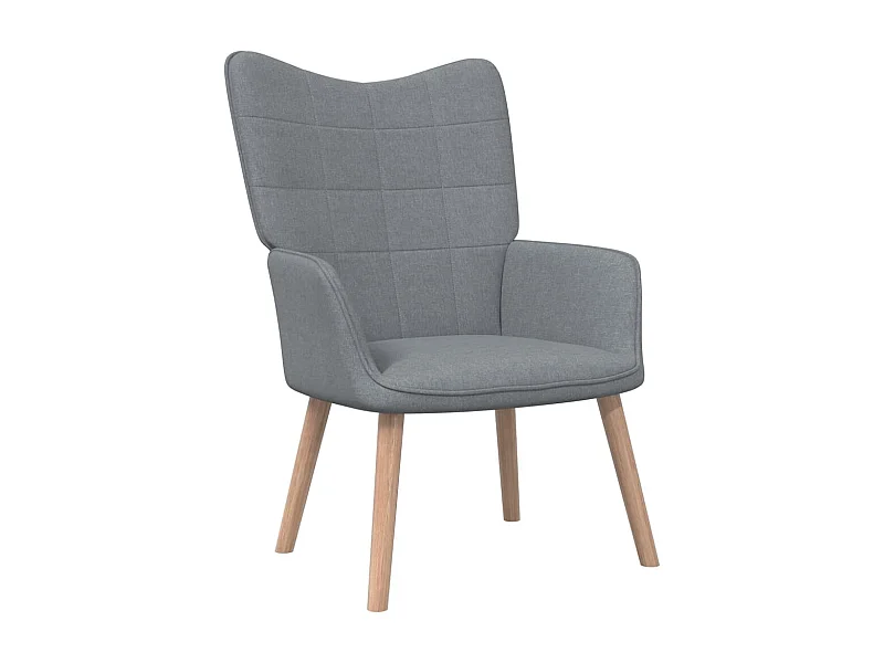 Fauteuil de relaxation Gris clair Tissu