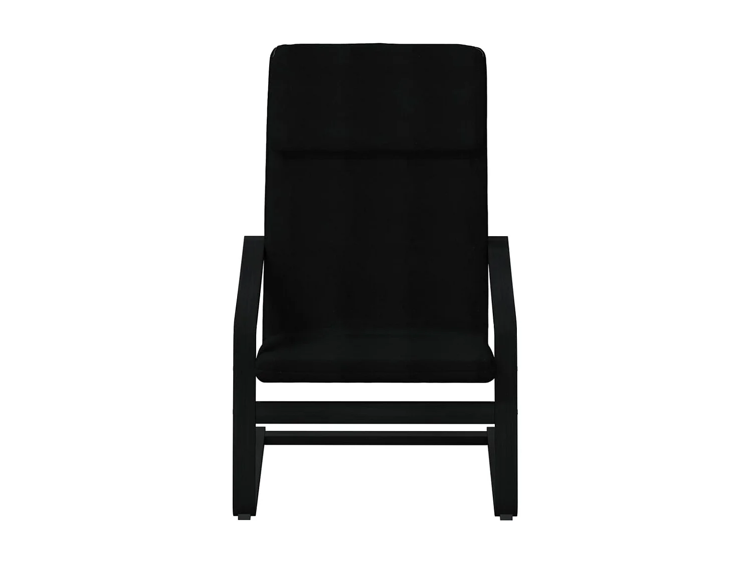 Fauteuil de relaxation Noir Tissu