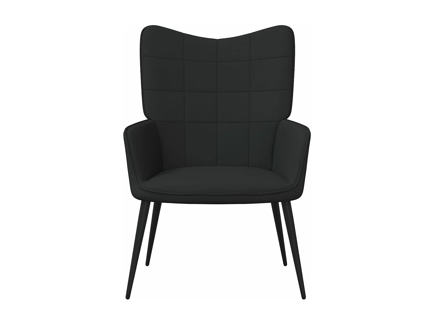 Fauteuil de relaxation Noir Tissu