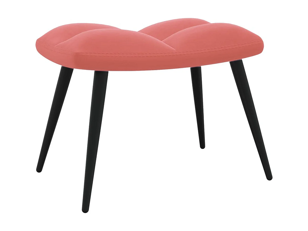 Fauteuil de relaxation avec repose-pied Rose Velours