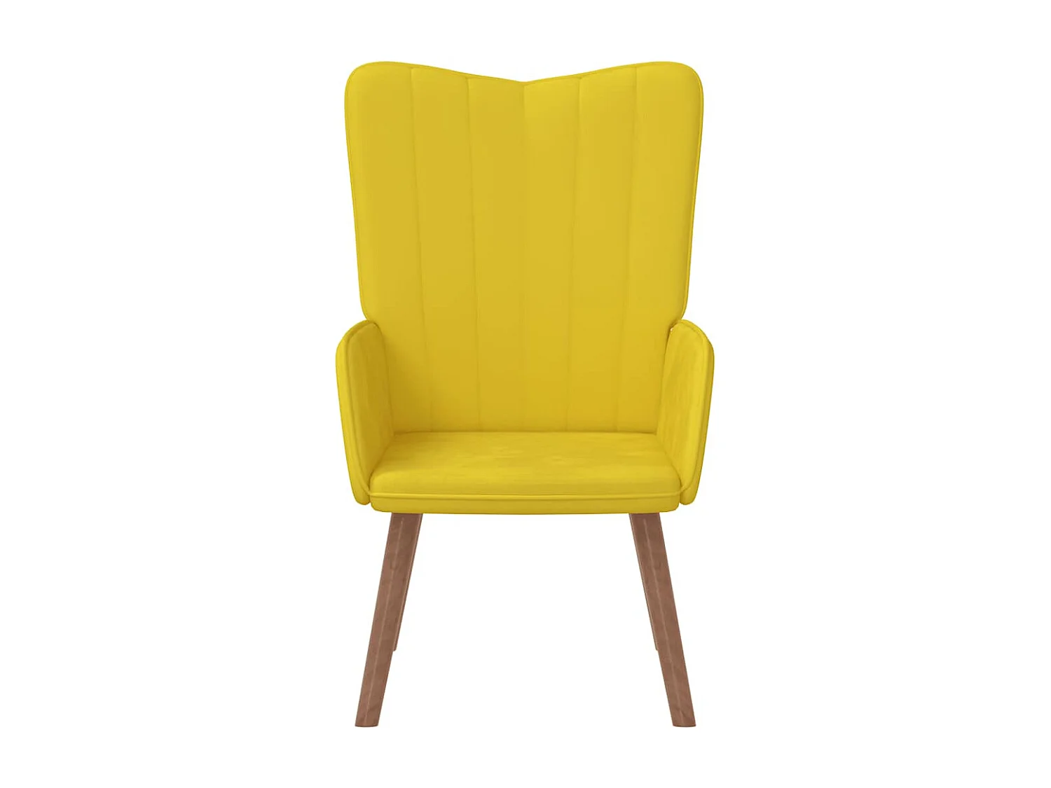 Fauteuil de relaxation Jaune moutarde Velours