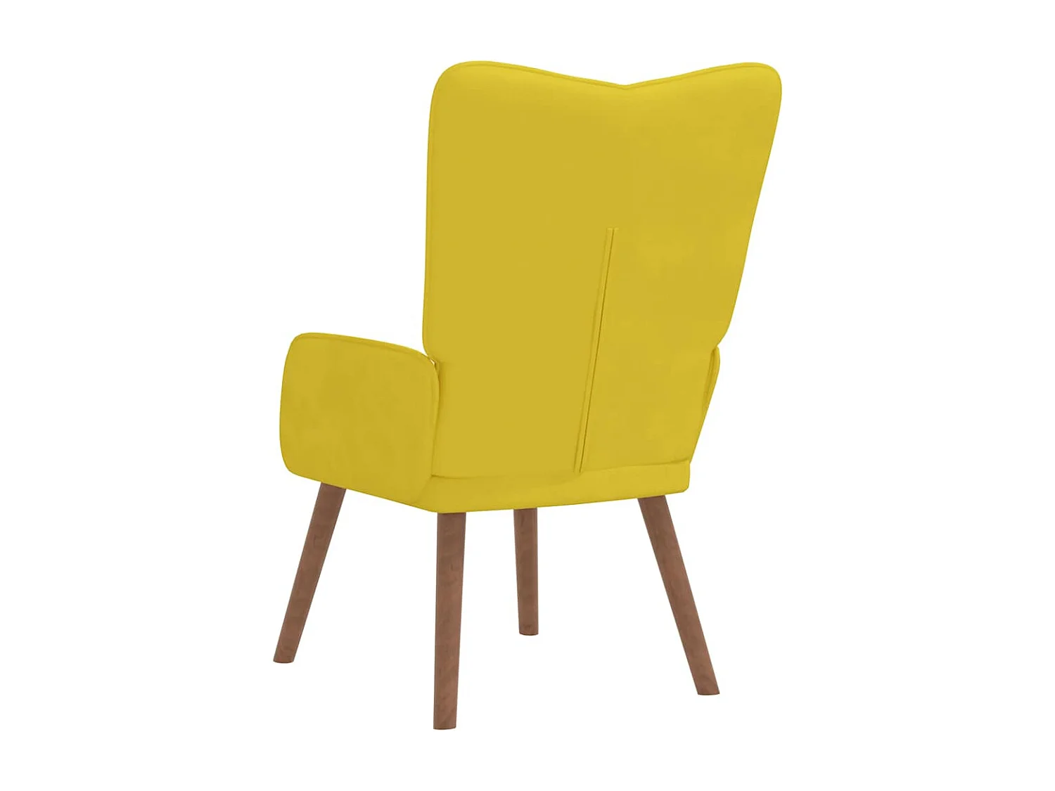 Fauteuil de relaxation Jaune moutarde Velours
