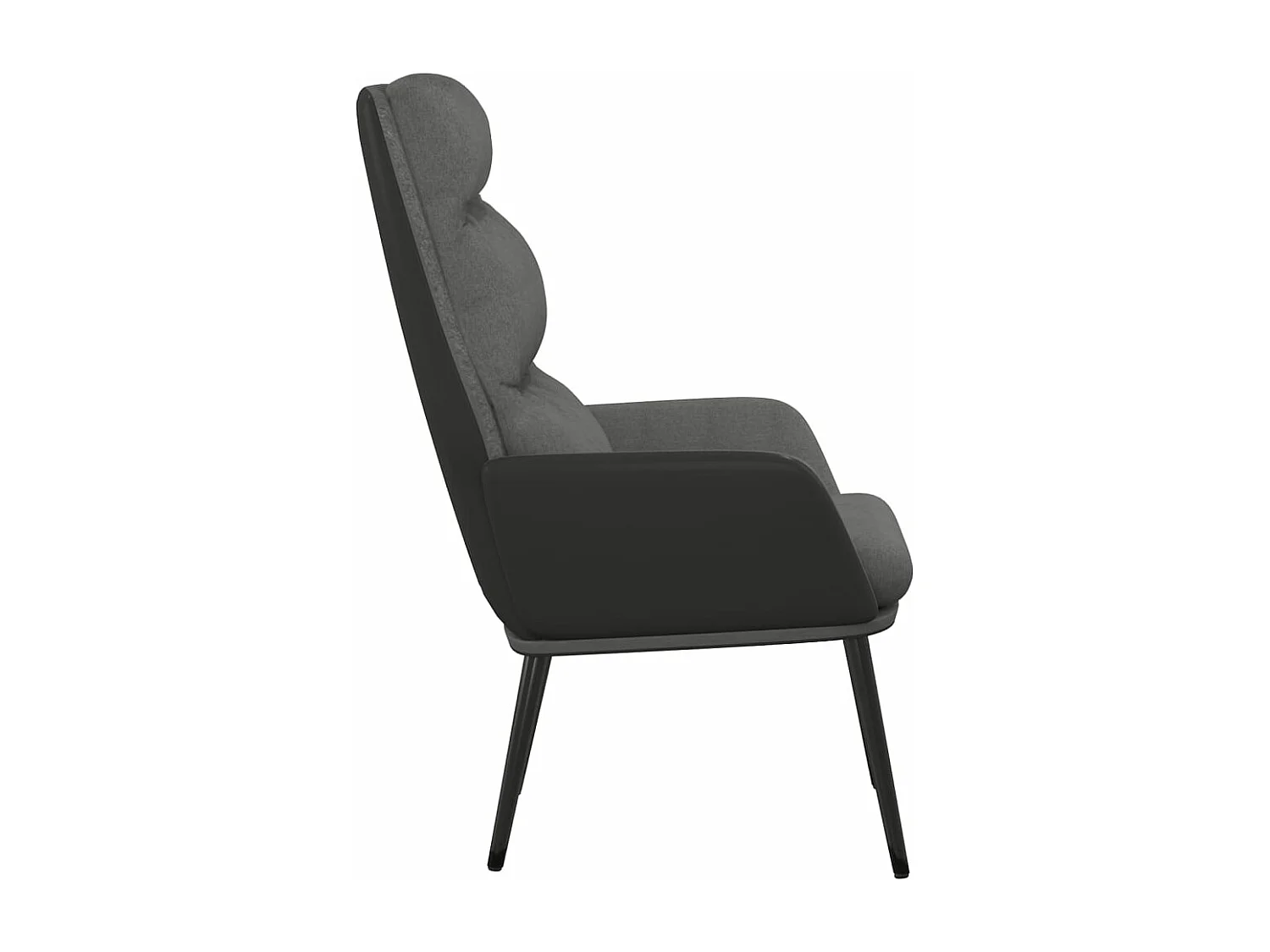 Fauteuil de relaxation Gris clair Tissu