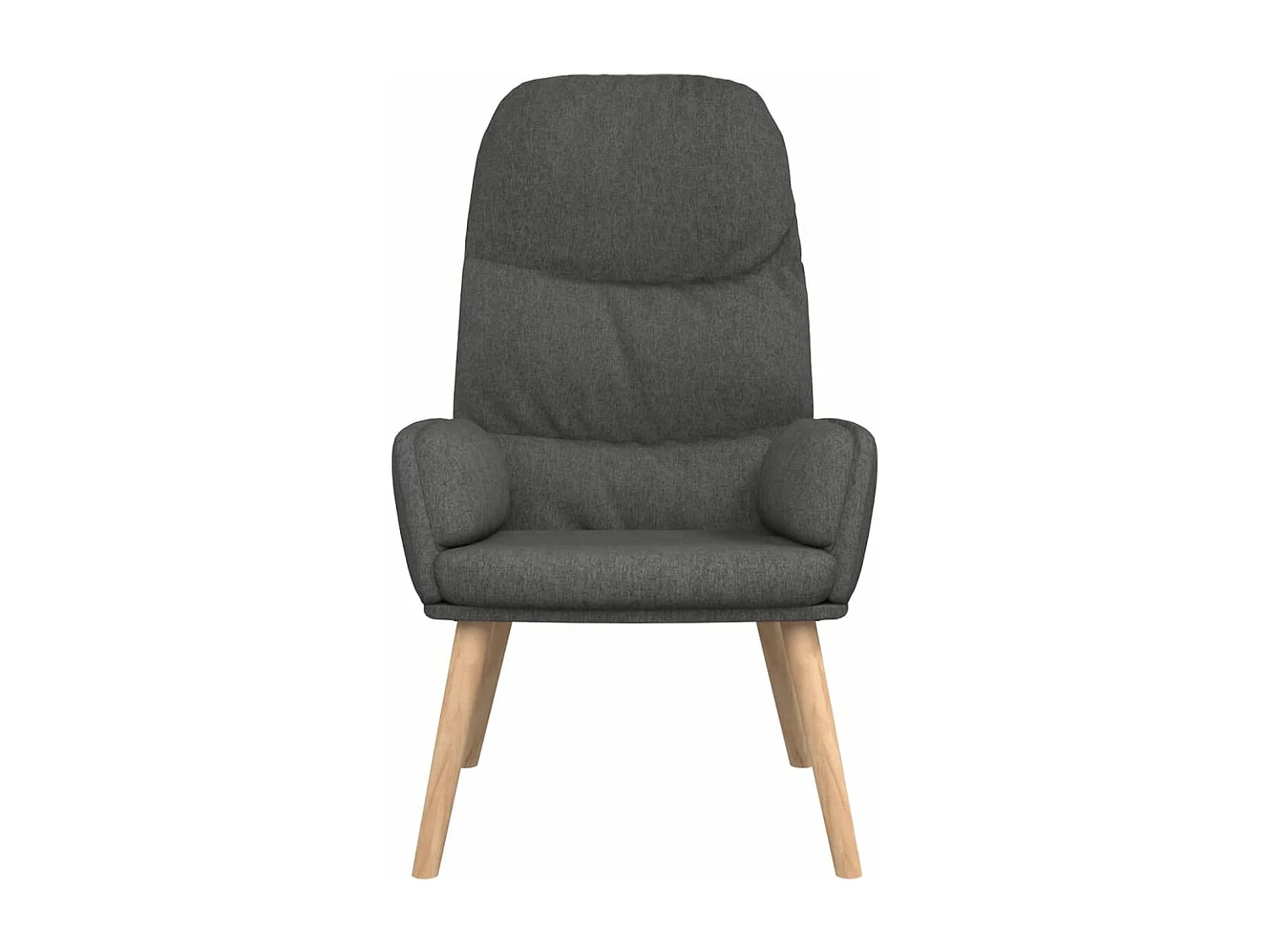 Fauteuil de relaxation Gris foncé Tissu