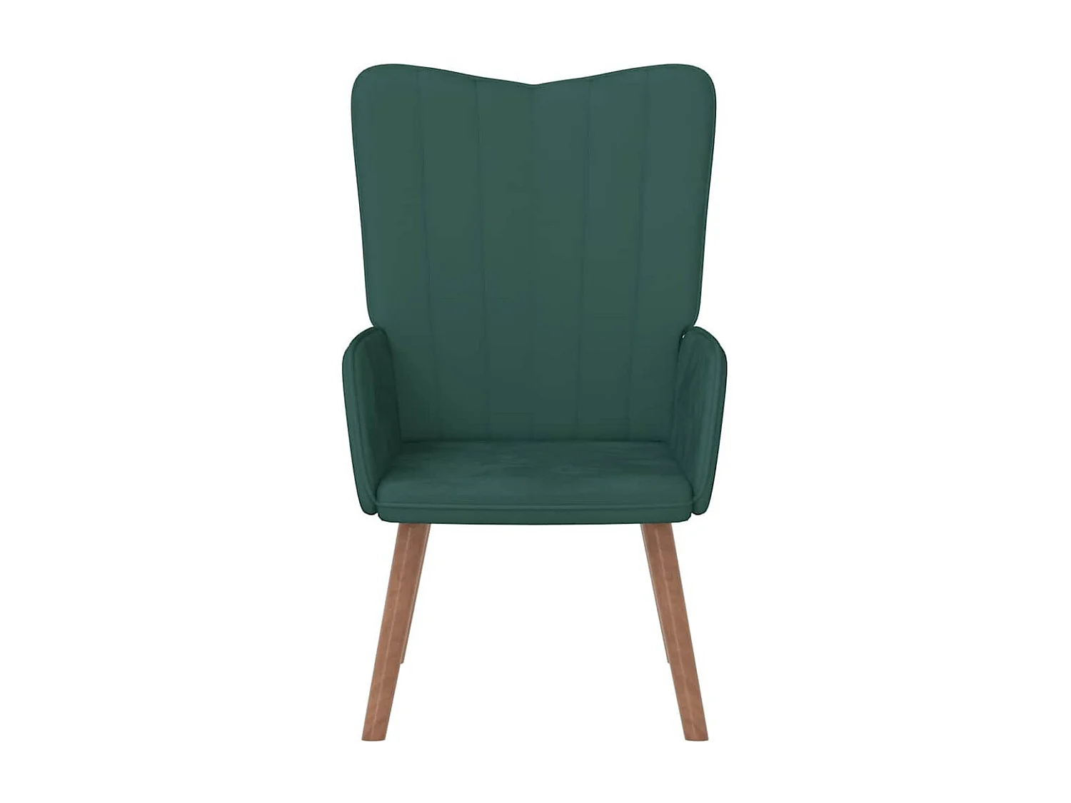 Fauteuil de relaxation Vert foncé Velours