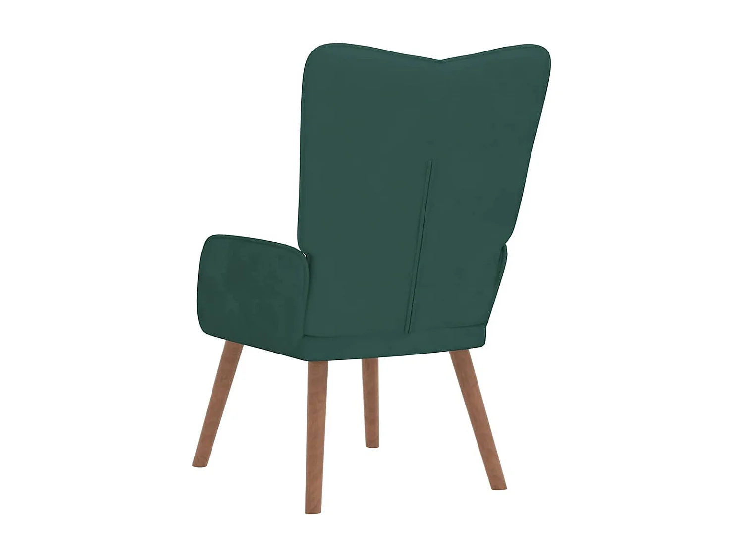 Fauteuil de relaxation Vert foncé Velours