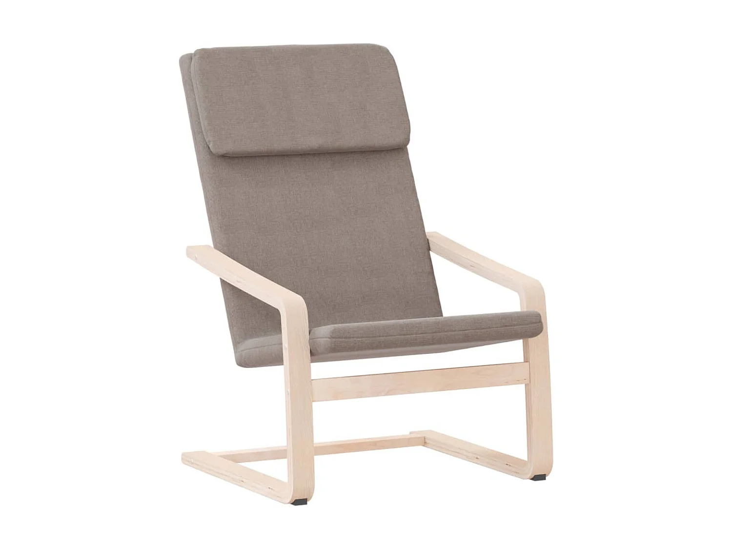 Fauteuil de relaxation Taupe Tissu