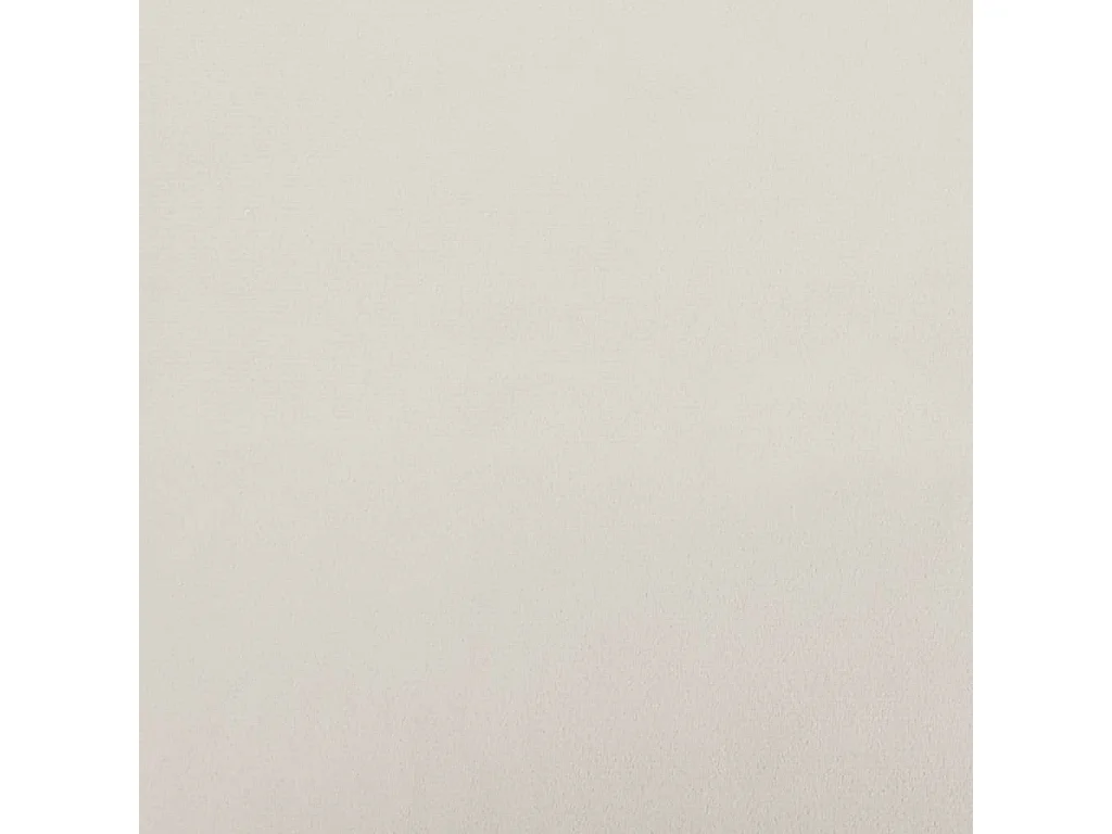 Fauteuil de relaxation Blanc crème Velours