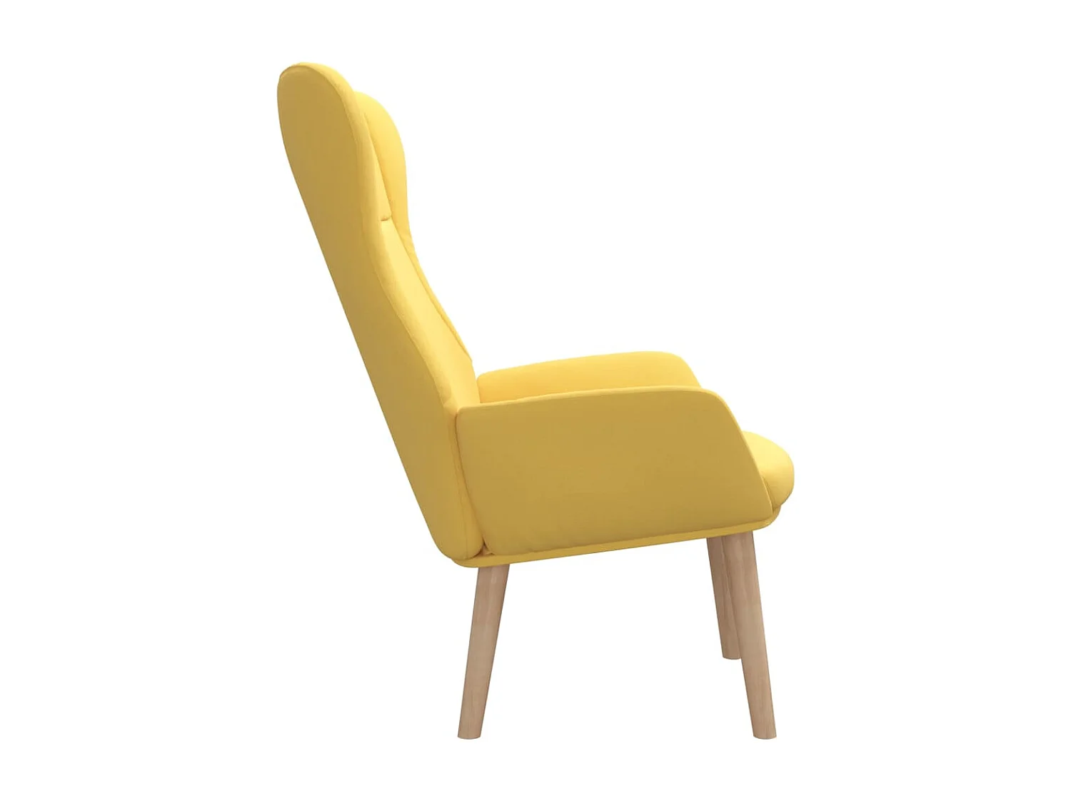 Fauteuil de relaxation Jaune moutarde Tissu