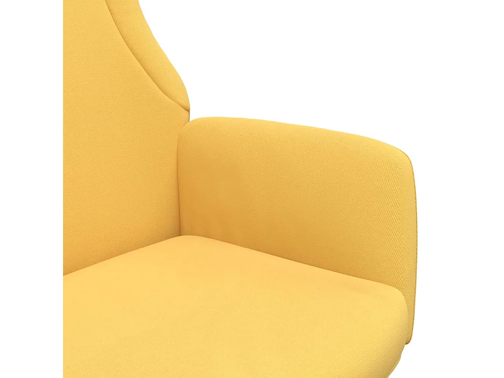 Fauteuil de relaxation Jaune moutarde Tissu