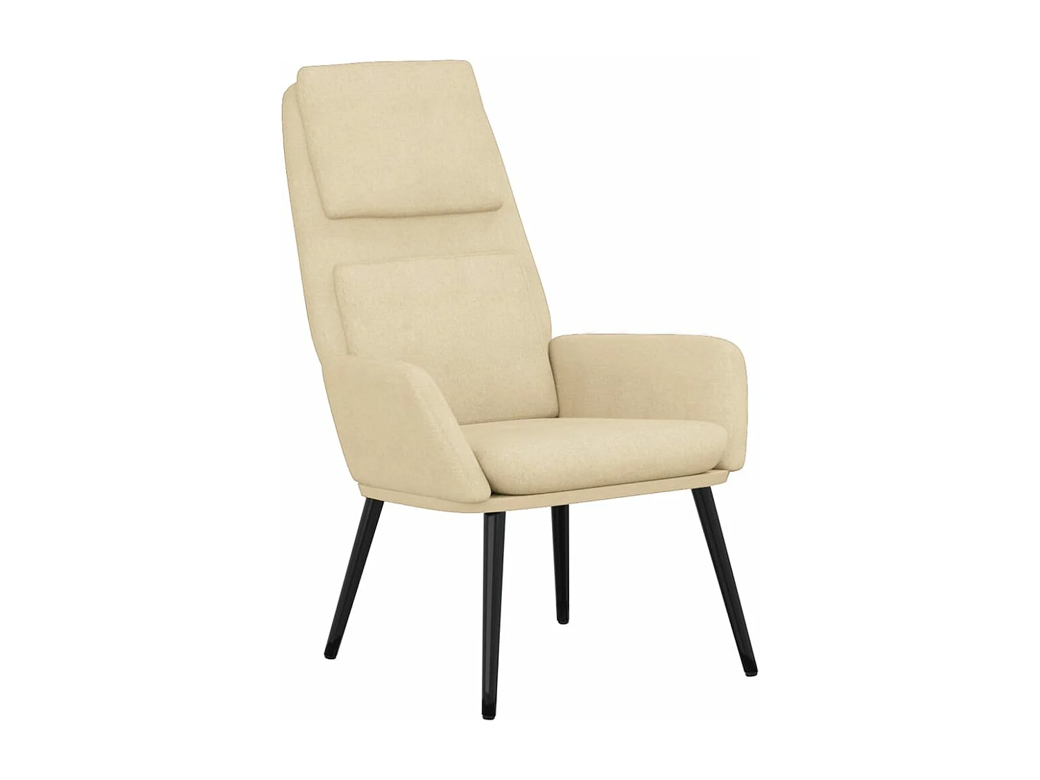 Fauteuil de relaxation Crème Tissu