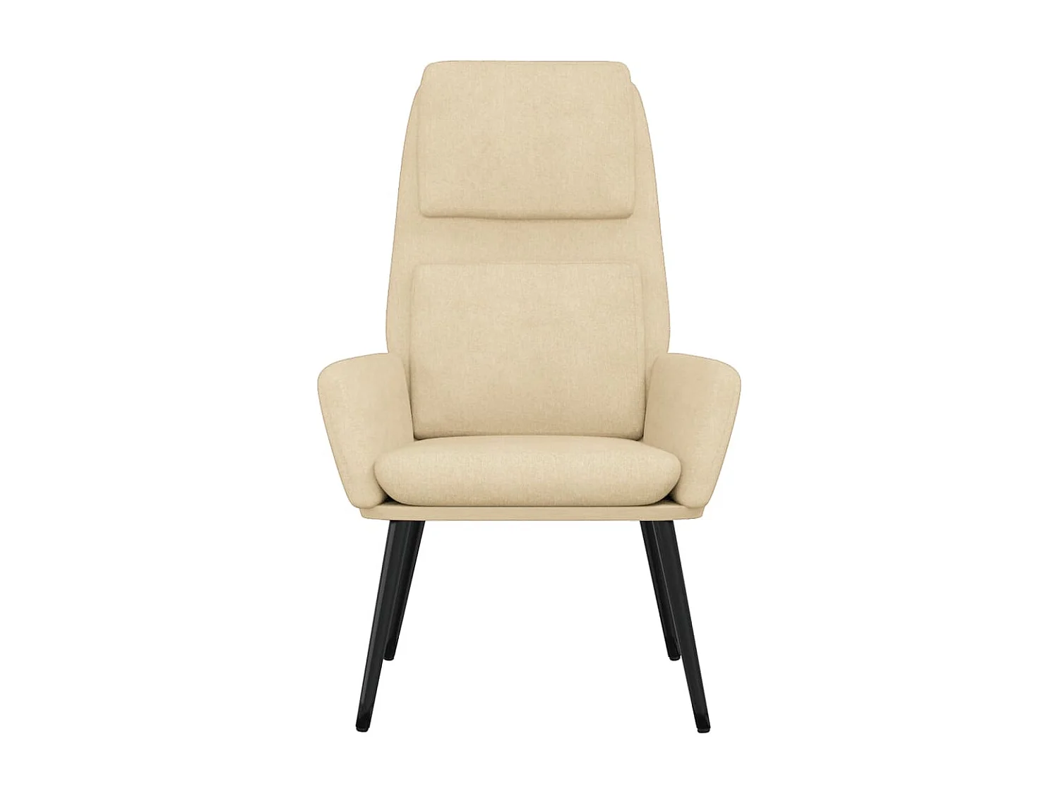 Fauteuil de relaxation Crème Tissu