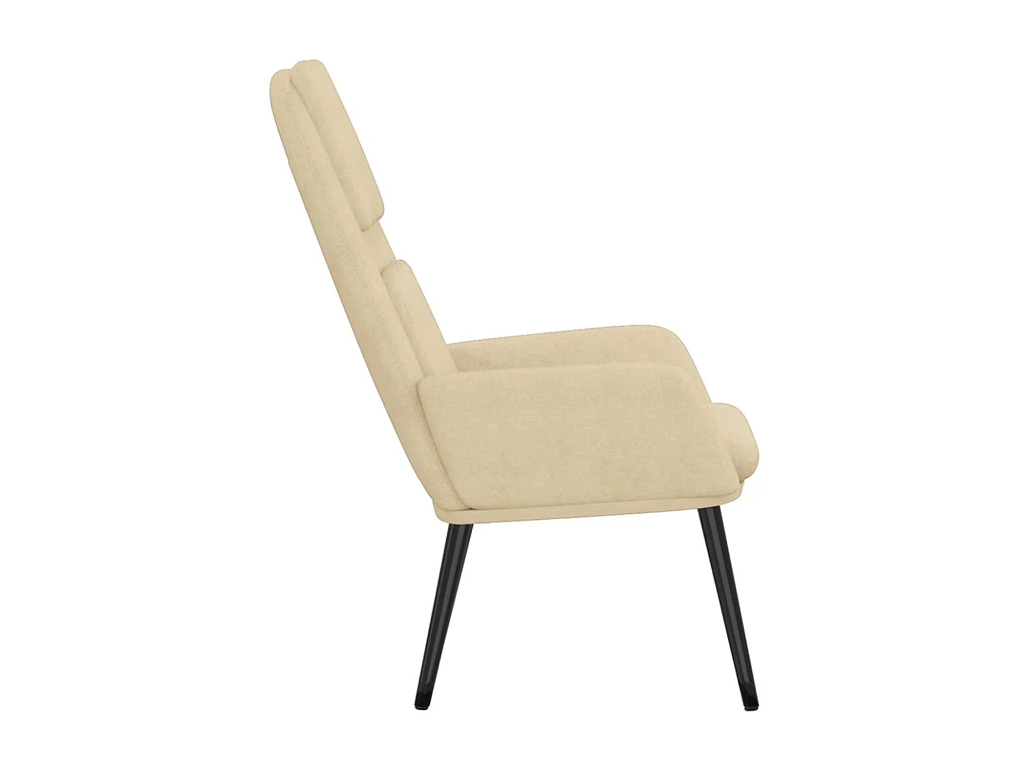 Fauteuil de relaxation Crème Tissu