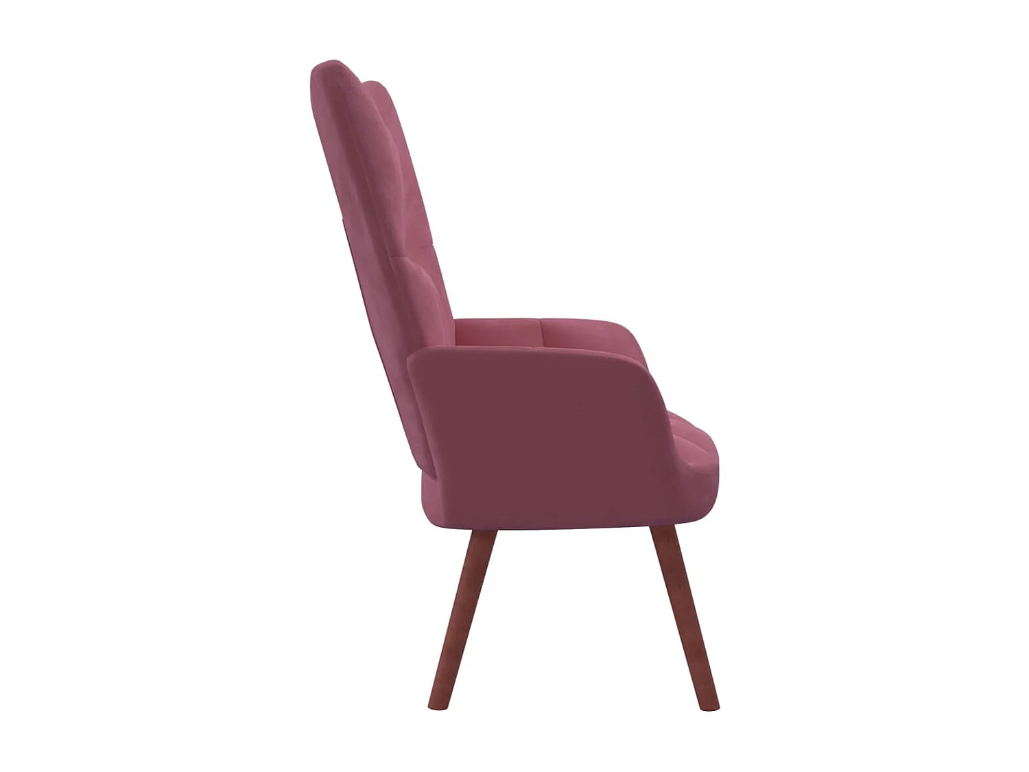 Fauteuil de relaxation Rose Velours