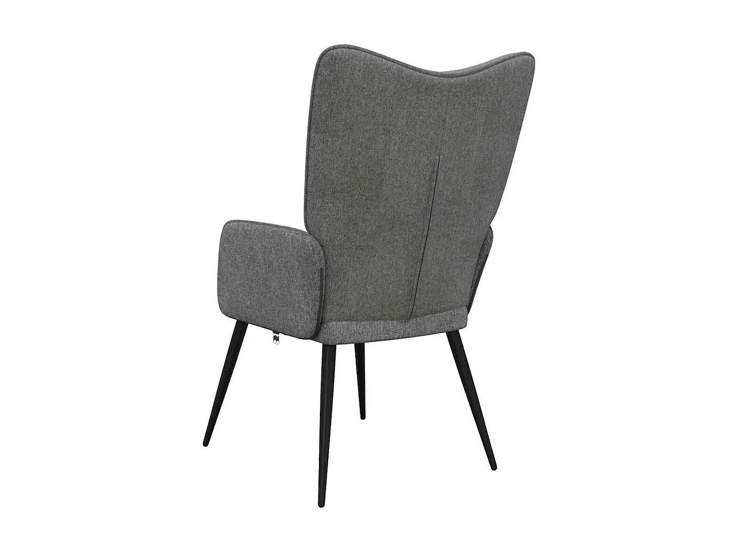 Silla de relajación de tela gris oscuro