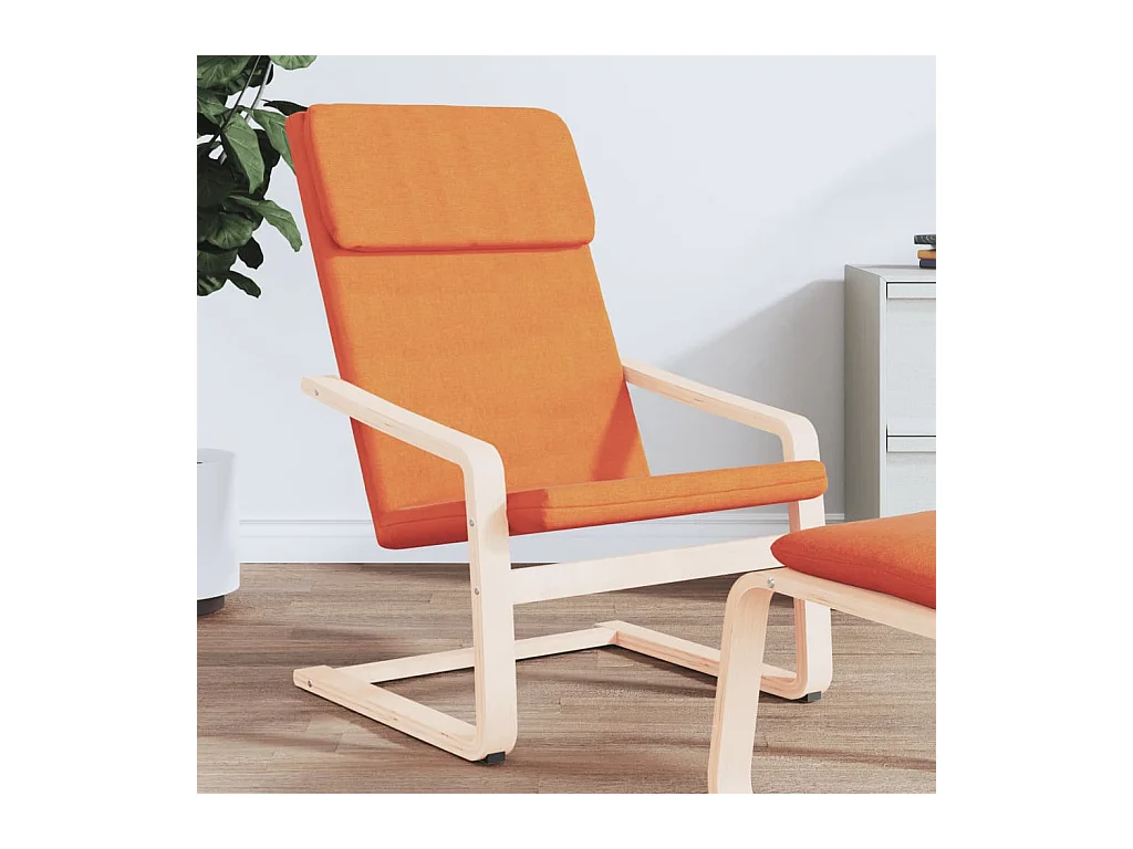 Fauteuil de relaxation Jaune foncé Tissu