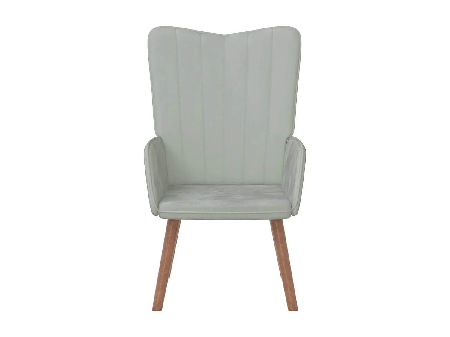 Fauteuil de relaxation Gris clair Velours