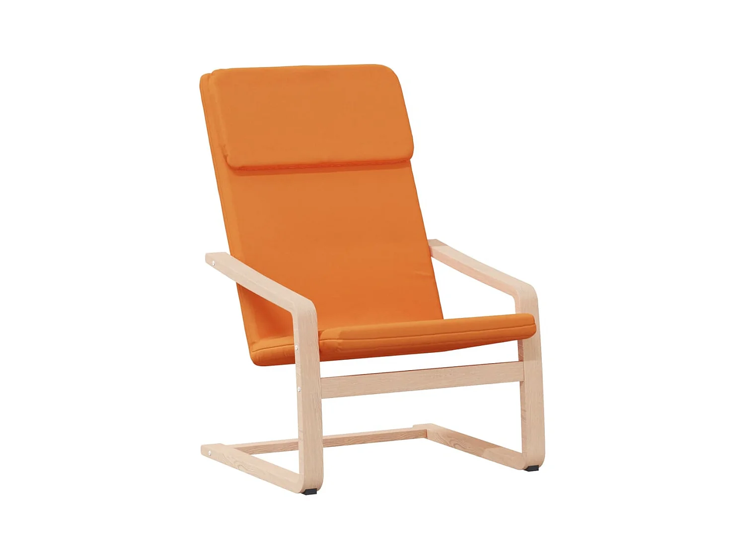 Sillón de relax con taburete tela amarillo oscuro