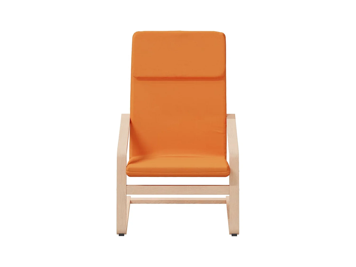 Sillón de relax con taburete tela amarillo oscuro