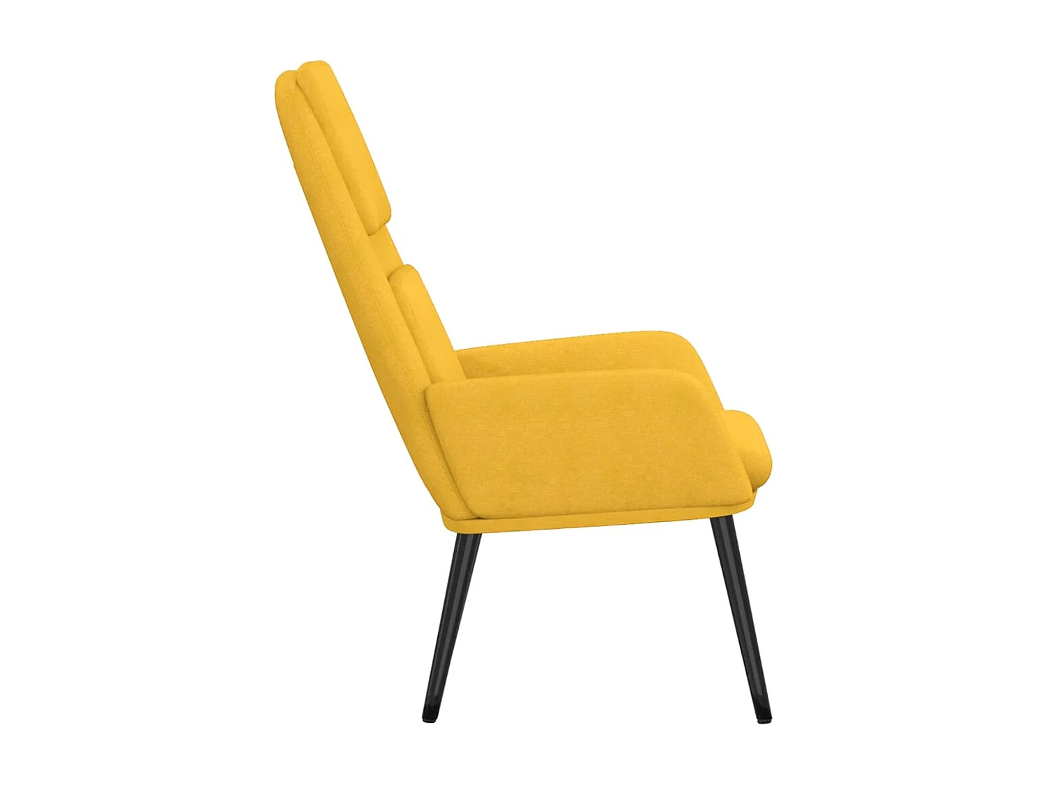 Fauteuil de relaxation Jaune moutarde Tissu